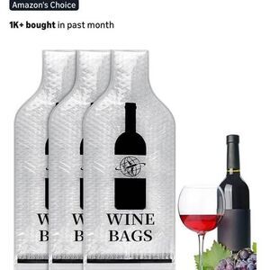 Wine Bags for Travel, 3 Set